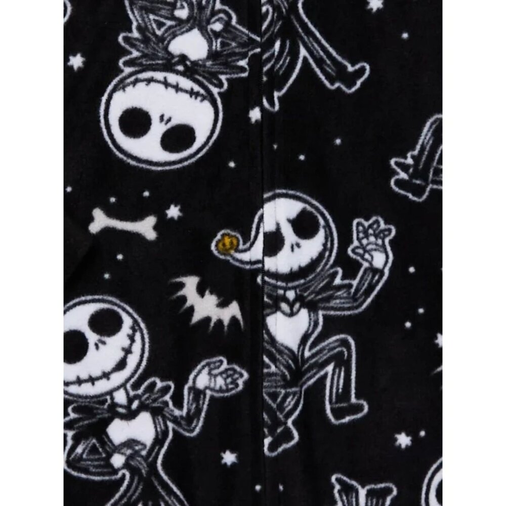 NWT Disney Nightmare Before Christmas Boys Hooded Union Suit Pajamas S 6 7 - Picture 2 of 5